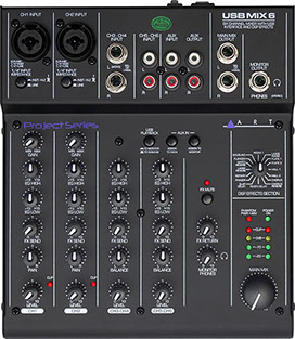 Art Usb Mix 6 Usbミックス6 6チャンネル ミキサー Usbオーディオ インターフェイス