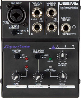 Art Usb Mix Usbミックス 3チャンネル ミキサー Usbオーディオ インターフェイス