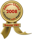 Professional Audio Magazine - Editors Choice 2008 - VM1